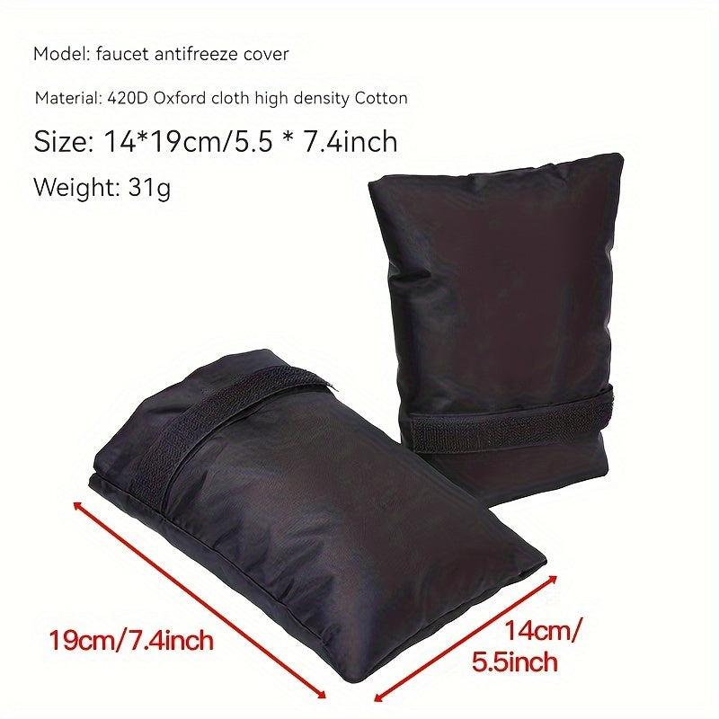 2pcs Reflective Antifreeze Faucet Cover for Winter Protection