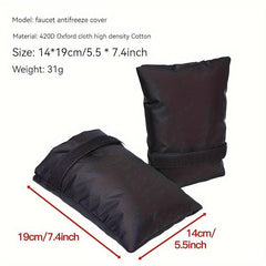 2pcs Reflective Antifreeze Faucet Cover for Winter Protection
