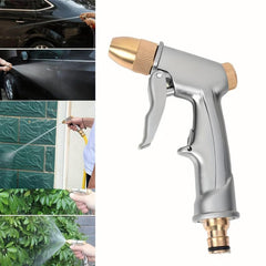 High Pressure Water Spray Gun Metal Brass Nozzle Car Garden Lawn Wash Hose Pipes