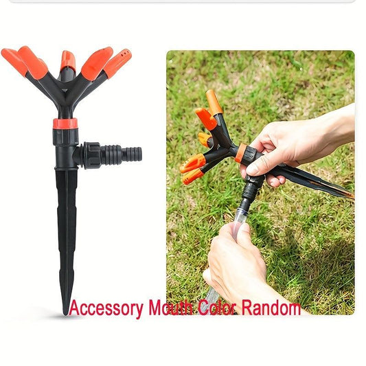 360u00b0 Rotatable Lawn Sprinkler Automatic Water Pipe Yard Sprinkler Spike