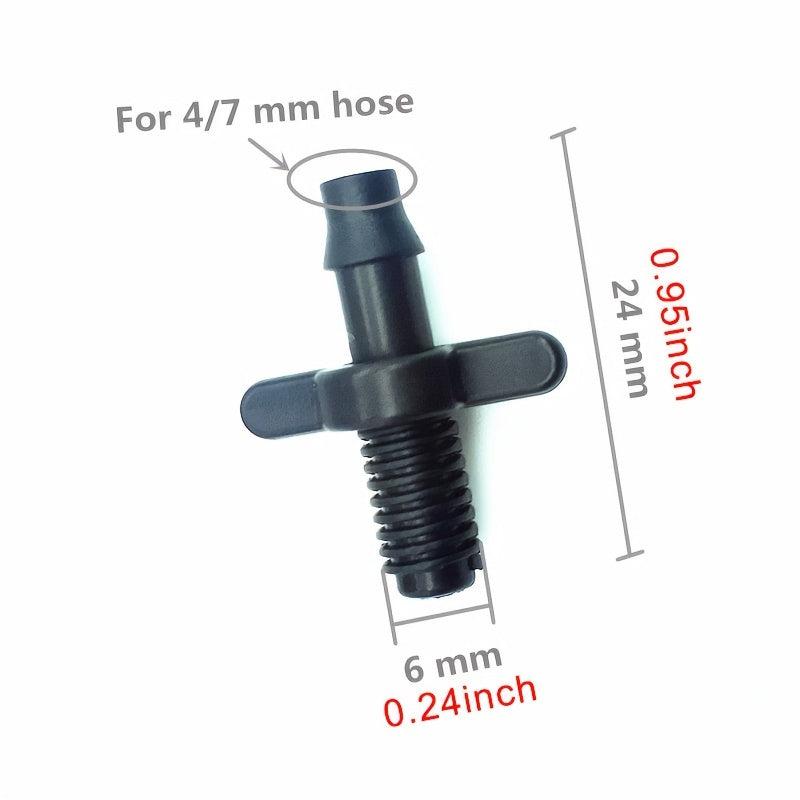 50pcs 4 7mm Splitter Adapter Connector Garden Irrigation Plant Watering