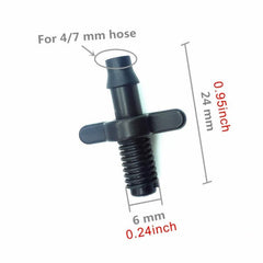 50pcs 4 7mm Splitter Adapter Connector Garden Irrigation Plant Watering