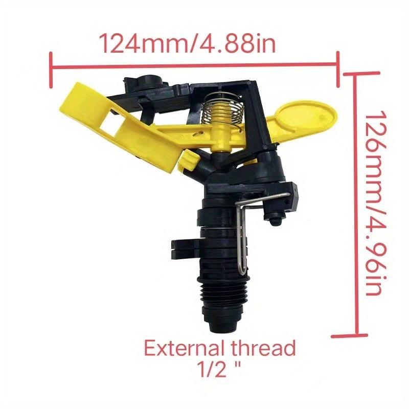 Adjustable Spiked Rocker Impact Sprinkler Garden Agriculture Watering Nozzle