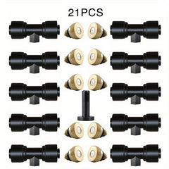 Brass Irrigation Misting Nozzles Kit for Patio Garden or Greenhouse