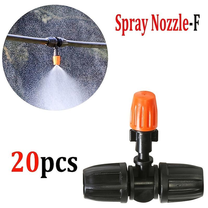 20pcs Garden Drip Irrigation Misting Nozzles - Adjustable Micro Sprinkler Heads