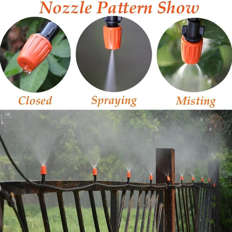 20pcs Garden Drip Irrigation Misting Nozzles - Adjustable Micro Sprinkler Heads
