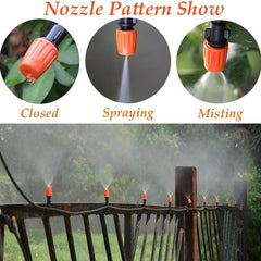 20pcs Garden Drip Irrigation Misting Nozzles - Adjustable Micro Sprinkler Heads