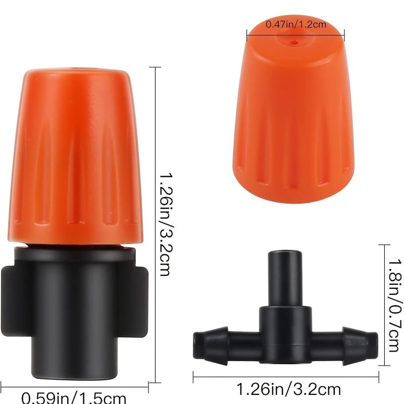 20pcs Garden Drip Irrigation Misting Nozzles - Adjustable Micro Sprinkler Heads