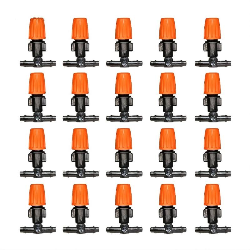 20pcs Garden Drip Irrigation Misting Nozzles - Adjustable Micro Sprinkler Heads