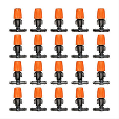 20pcs Garden Drip Irrigation Misting Nozzles - Adjustable Micro Sprinkler Heads