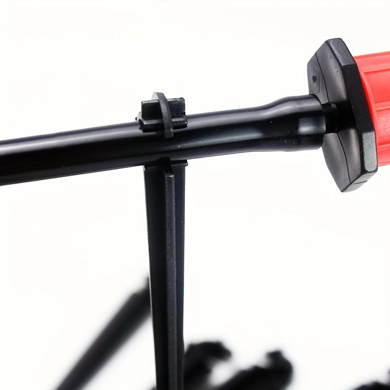 1pc Irrigation Bracket Stake C Shaped Fixing Rod Micro Drip System Pipe Stake
