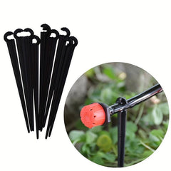 1pc Irrigation Bracket Stake C Shaped Fixing Rod Micro Drip System Pipe Stake
