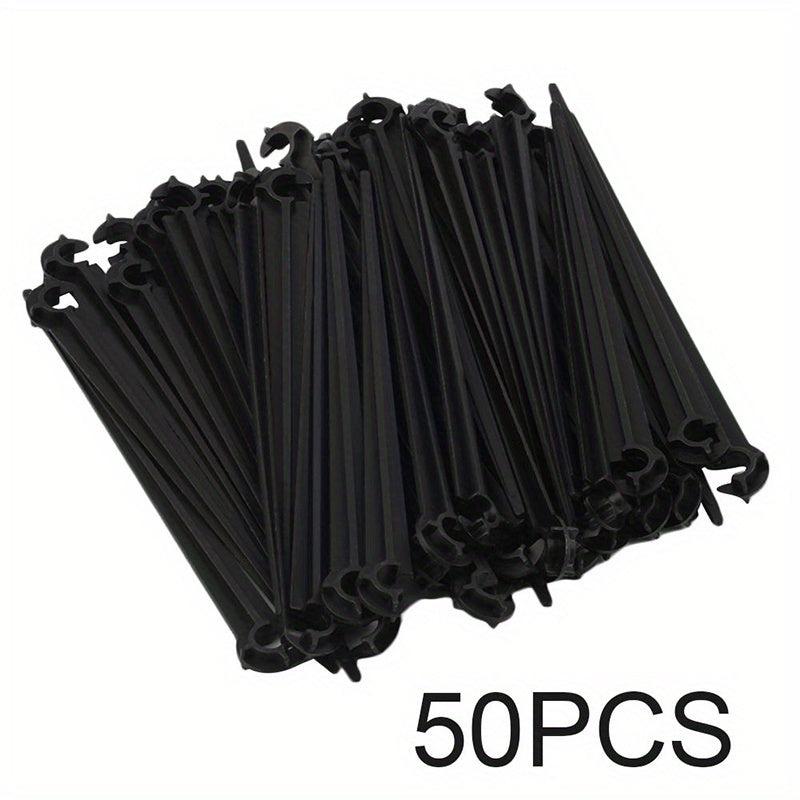 1pc Irrigation Bracket Stake C Shaped Fixing Rod Micro Drip System Pipe Stake