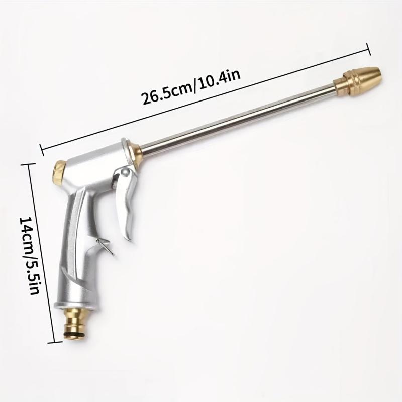 High Pressure Water Gun Garden Hose Nozzle Aluminium Sprayer