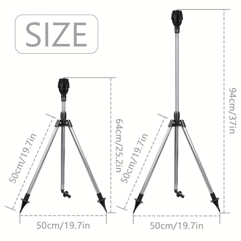 360 Degree Rotating Tripod Sprinkler for Large Yard Garden Lawn