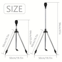 360 Degree Rotating Tripod Sprinkler for Large Yard Garden Lawn