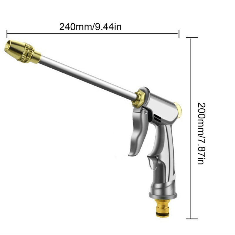 Portable High Pressure Water Gun for Car Wash & Garden Watering
