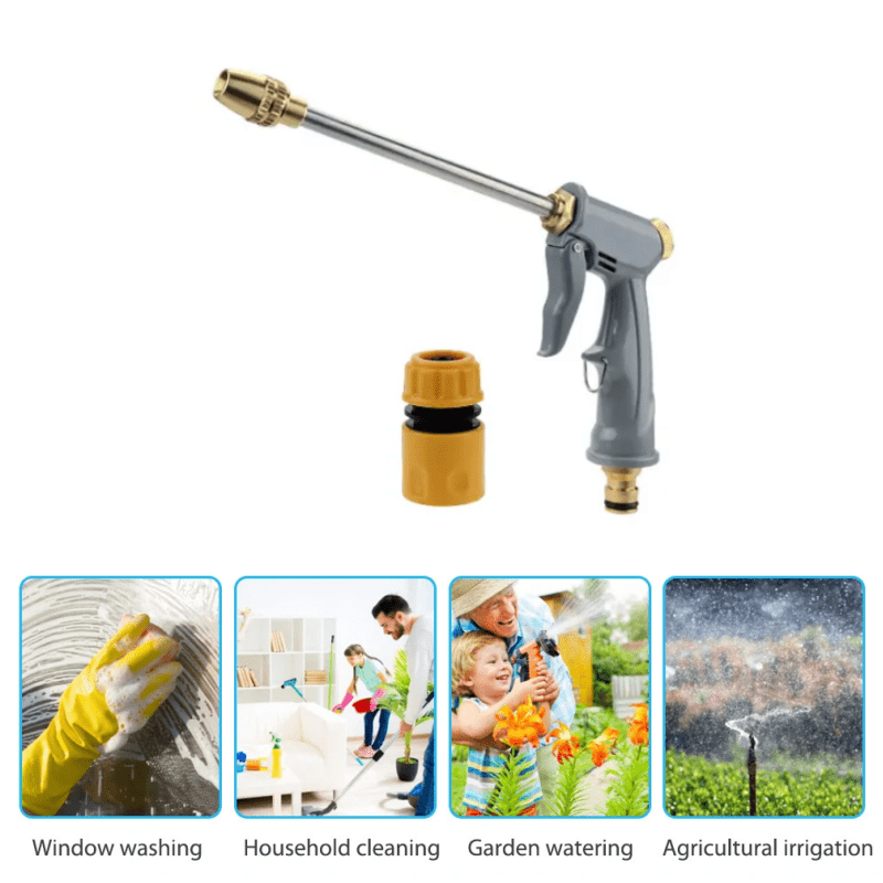 Portable High Pressure Water Gun for Car Wash & Garden Watering