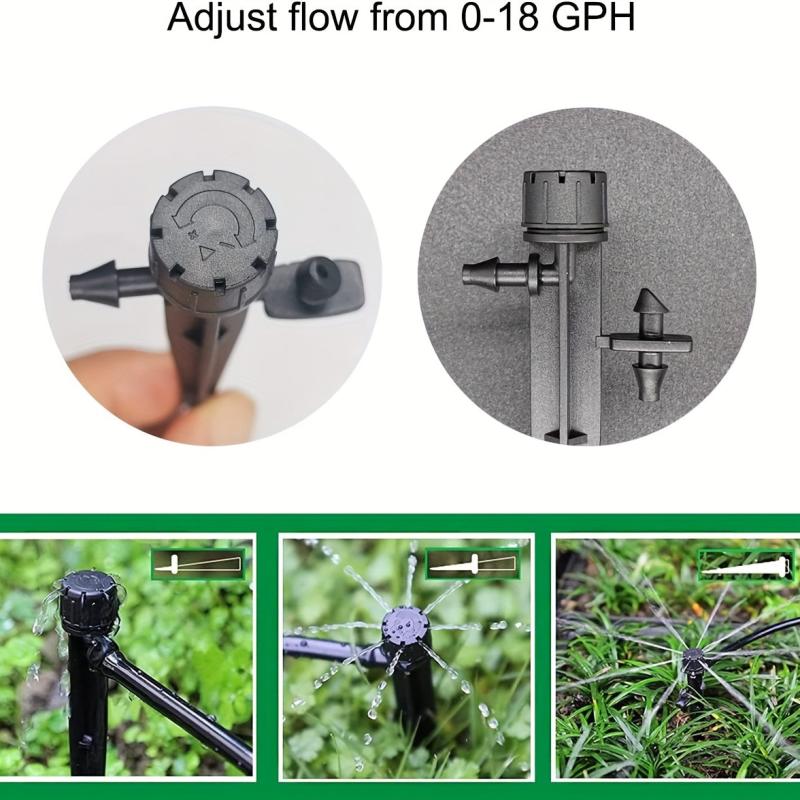 Adjustable Dripper Spray Head for Gardening Watering Fruit Tree Irrigation