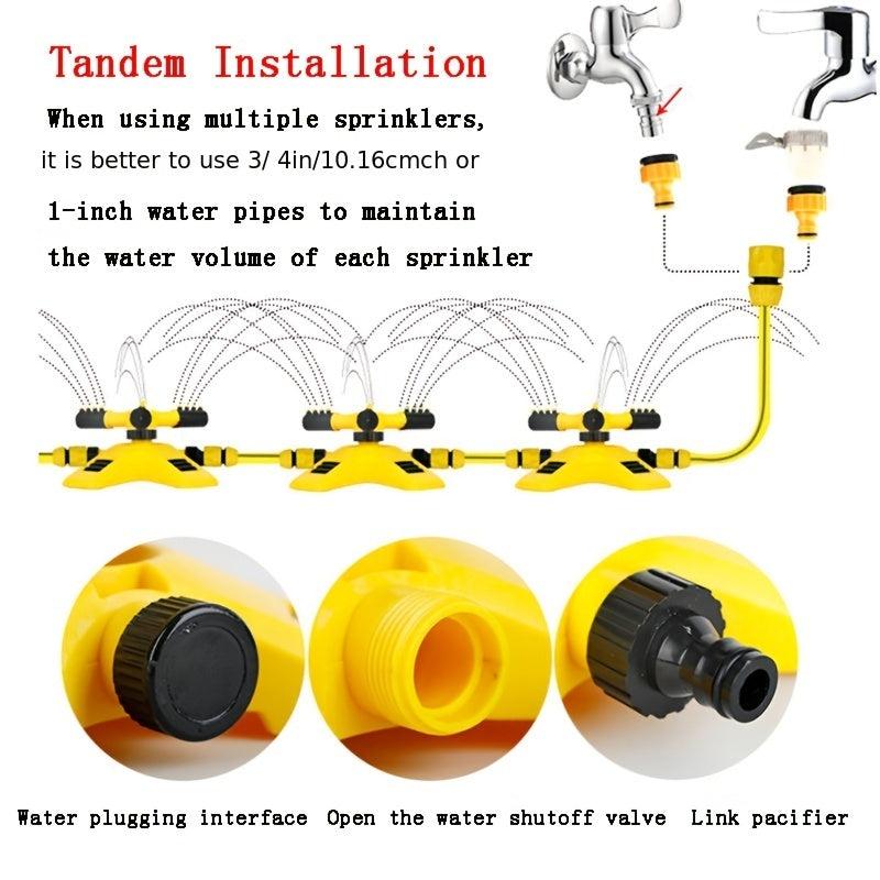 360 Automatic Rotating Sprinkler Head Watering Nozzle