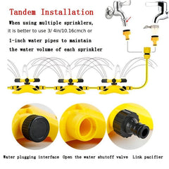 360 Automatic Rotating Sprinkler Head Watering Nozzle