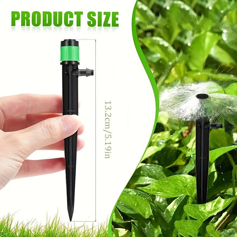 50pcs Irrigation Dripper Drip Emitter Water System w/ Adjustable Valve Switch