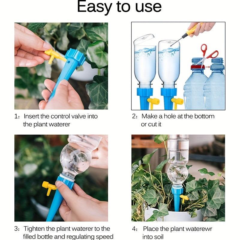 12pcs Self watering Plant Spikes Auto Water Dripper Device