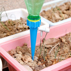 12pcs Watering Device Seepage Dripper with Switch Control Valve
