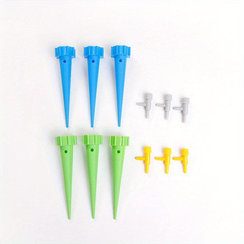 12pcs Watering Device Seepage Dripper with Switch Control Valve