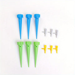12pcs Watering Device Seepage Dripper with Switch Control Valve