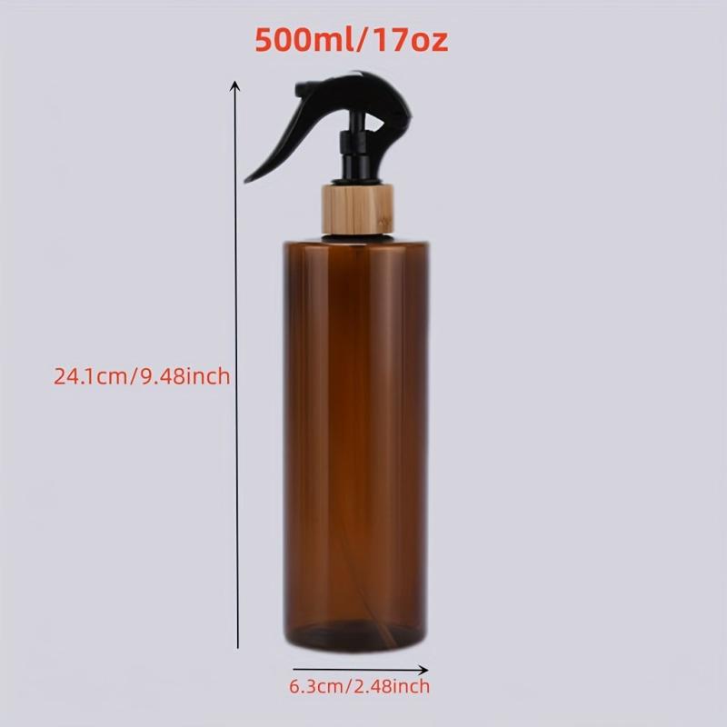 Brown Empty Spray Bottle Pump Cleaning Agent Hand Buckle Plastic Bottle