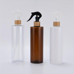 Brown Empty Spray Bottle Pump Cleaning Agent Hand Buckle Plastic Bottle