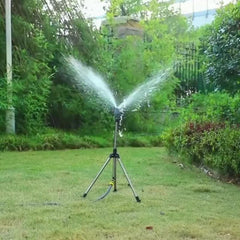 360 Rotary Sprinkler Head Tripod Telescopic Support Garden Watering Sprinkler