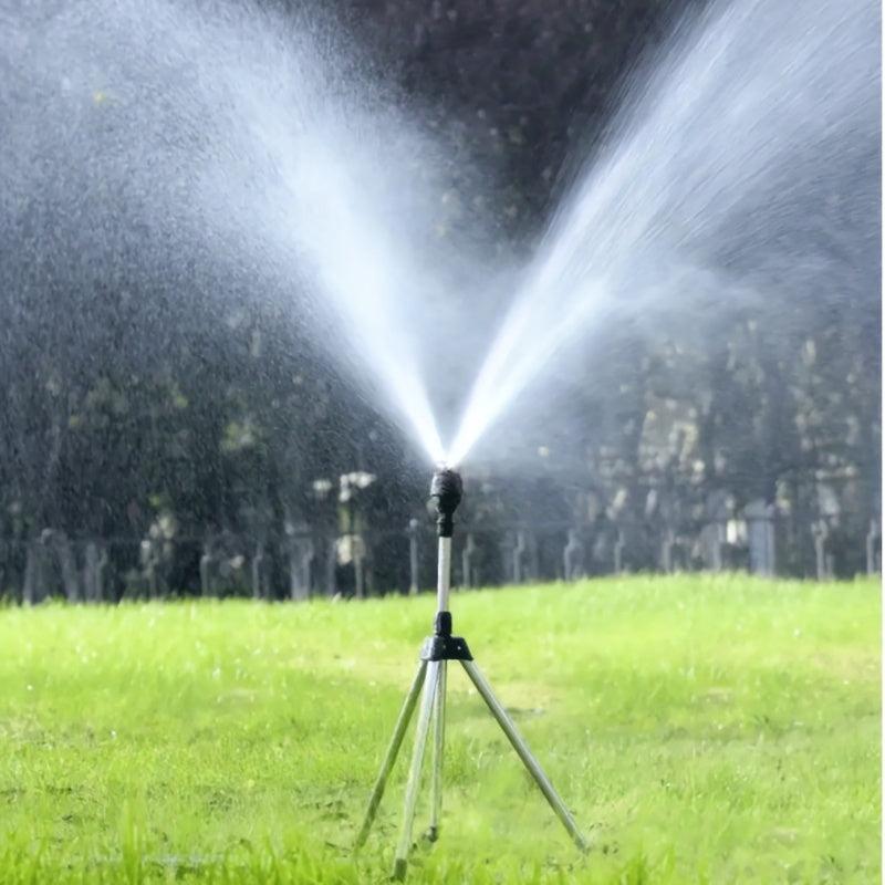 360 Rotary Sprinkler Head Tripod Telescopic Support Garden Watering Sprinkler