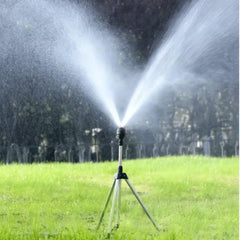 360 Rotary Sprinkler Head Tripod Telescopic Support Garden Watering Sprinkler