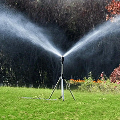 360 Rotary Sprinkler Head Tripod Telescopic Support Garden Watering Sprinkler
