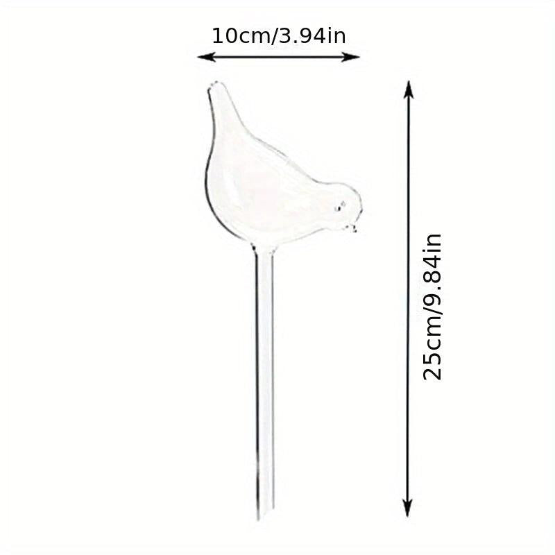 Automatic Plant Waterer Bird Shape Clear Plastic Aqua Bulbs