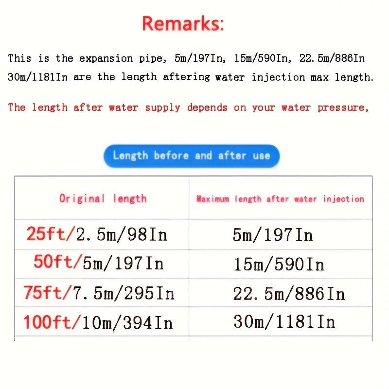 1pc Expandable Magic Hose Pipe High Pressure Garden Irrigation Tools