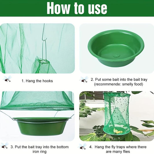 8 Pack Reusable Fly Traps Indoor & Outdoor Pest Control