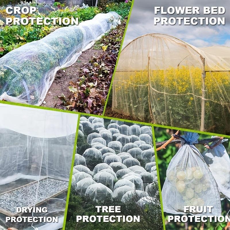 60 Mesh Insect Protection Net Flowers Cover for Greenhouse Garden