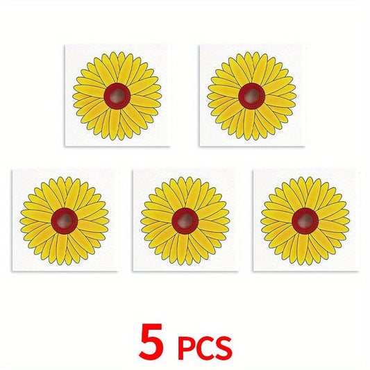 Sunflower Style Fly Traps Window Fly Stickers - 30pcs