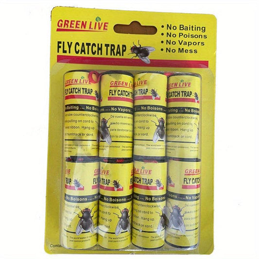 Sticky Fly Ribbons Trap 8pcs Pest Control