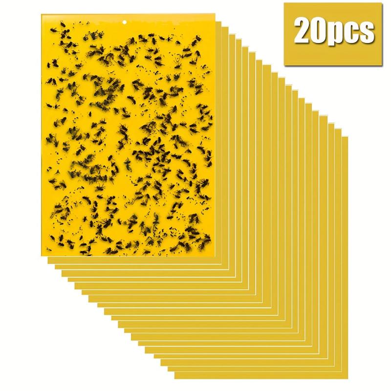 20pcs 15 Yellow Insect Trapping Boards Home Supplies