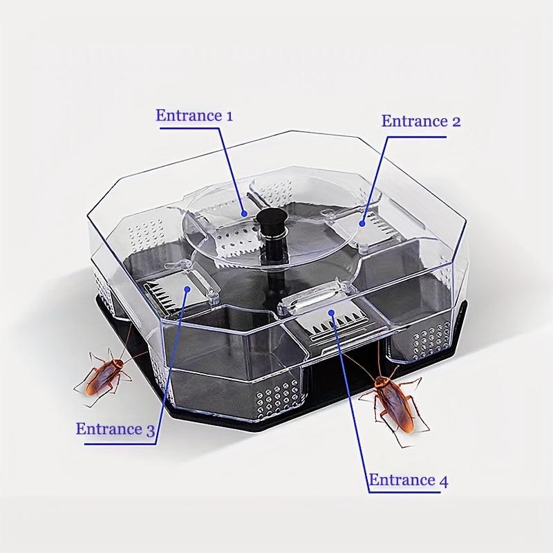 Reusable Cockroach Box Trap Safe for Family and Pets