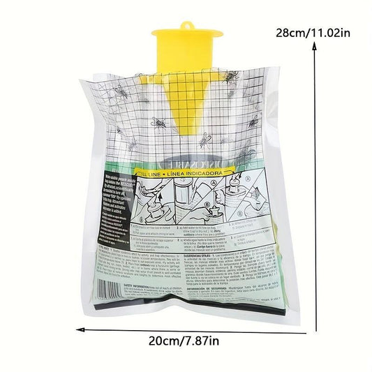 Disposable Outdoor Fly Trap Bag - Eliminate Flies Instantly