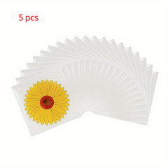 Sunflower Fly Traps Window Stickers, 30pcs, Kid-Friendly