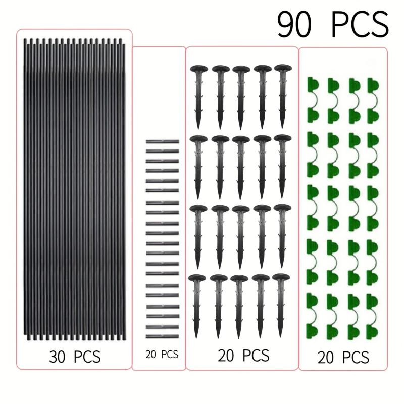 Greenhouse Plant Protection Bracket Set with Fiber Rod Insect Net Arch