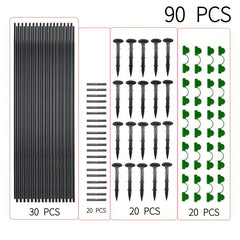 Greenhouse Plant Protection Bracket Set with Fiber Rod Insect Net Arch