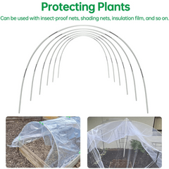 Greenhouse Plant Protection Bracket Set with Fiber Rod Insect Net Arch