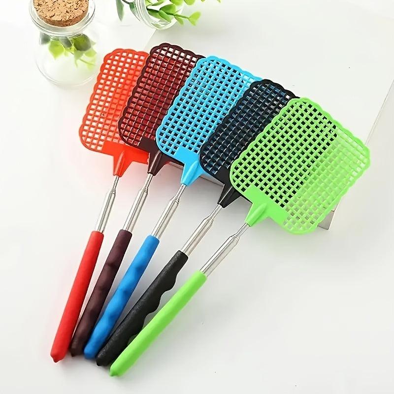 Abalone Shape Mosquito Fly Swatter Extendable Rod